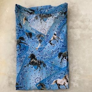 Horse Themed Scrub Top
